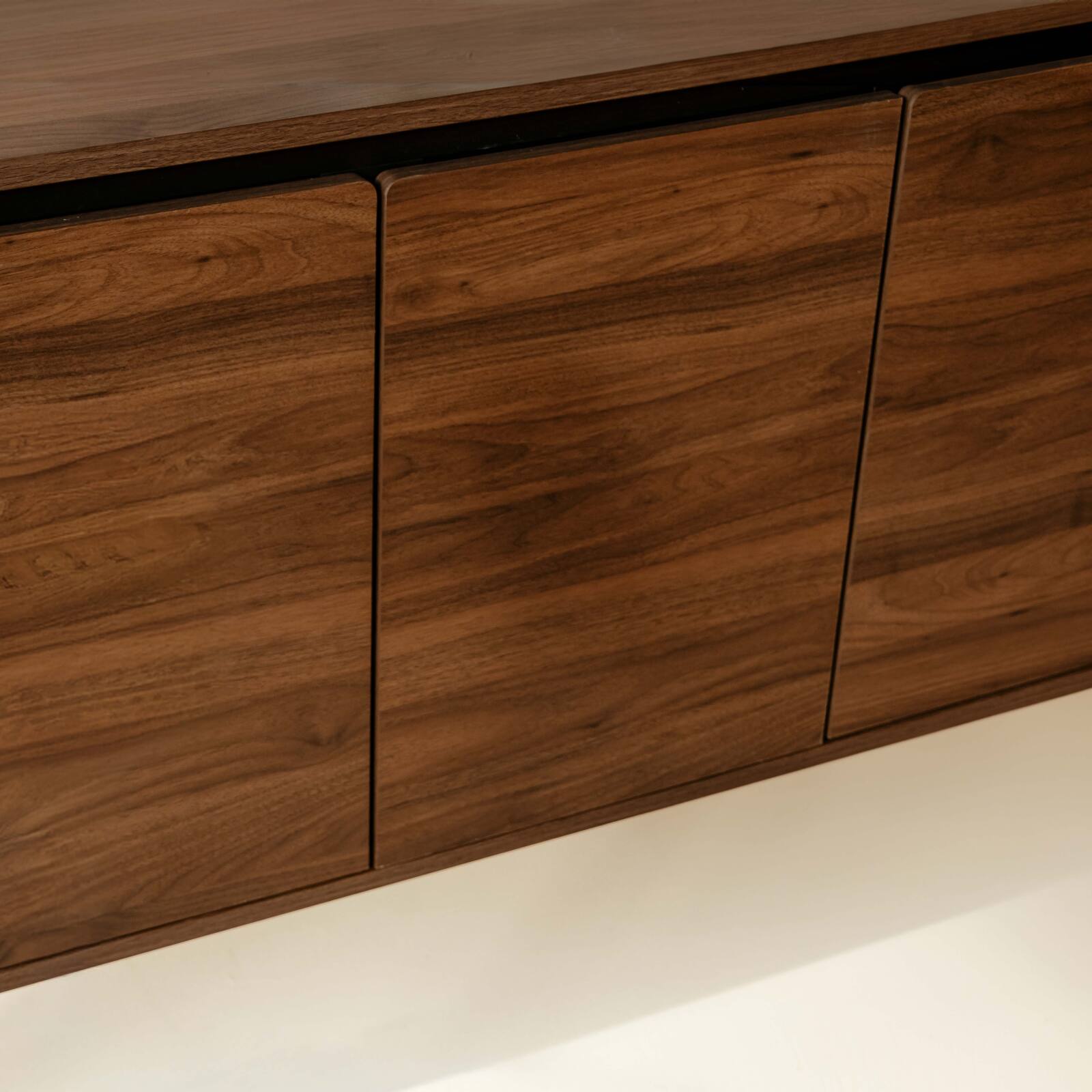 Buffet effet bois 3 portes 160 cm