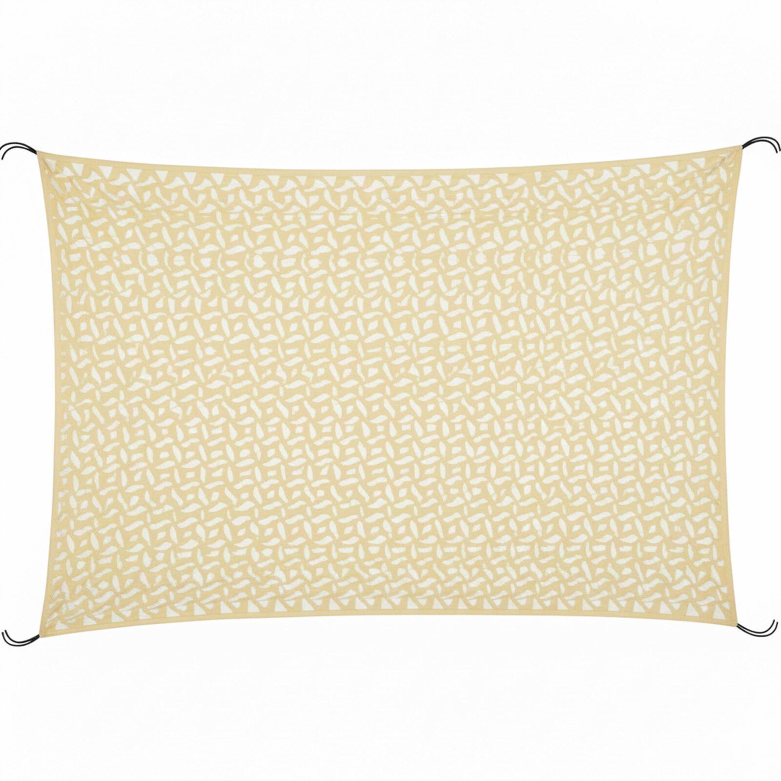 Voile d'ombrage rectangulaire ajourée réversible 4x3 m