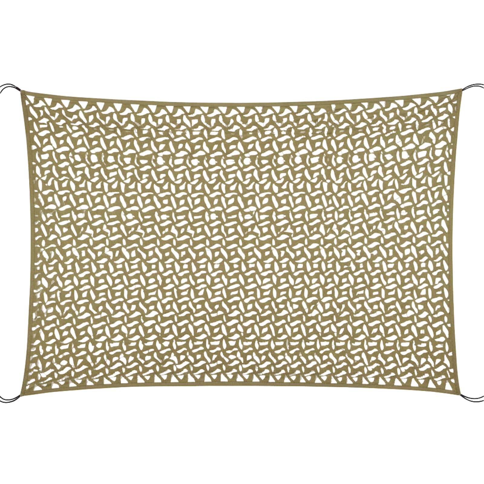 Voile d'ombrage rectangulaire ajourée réversible 4x3 m