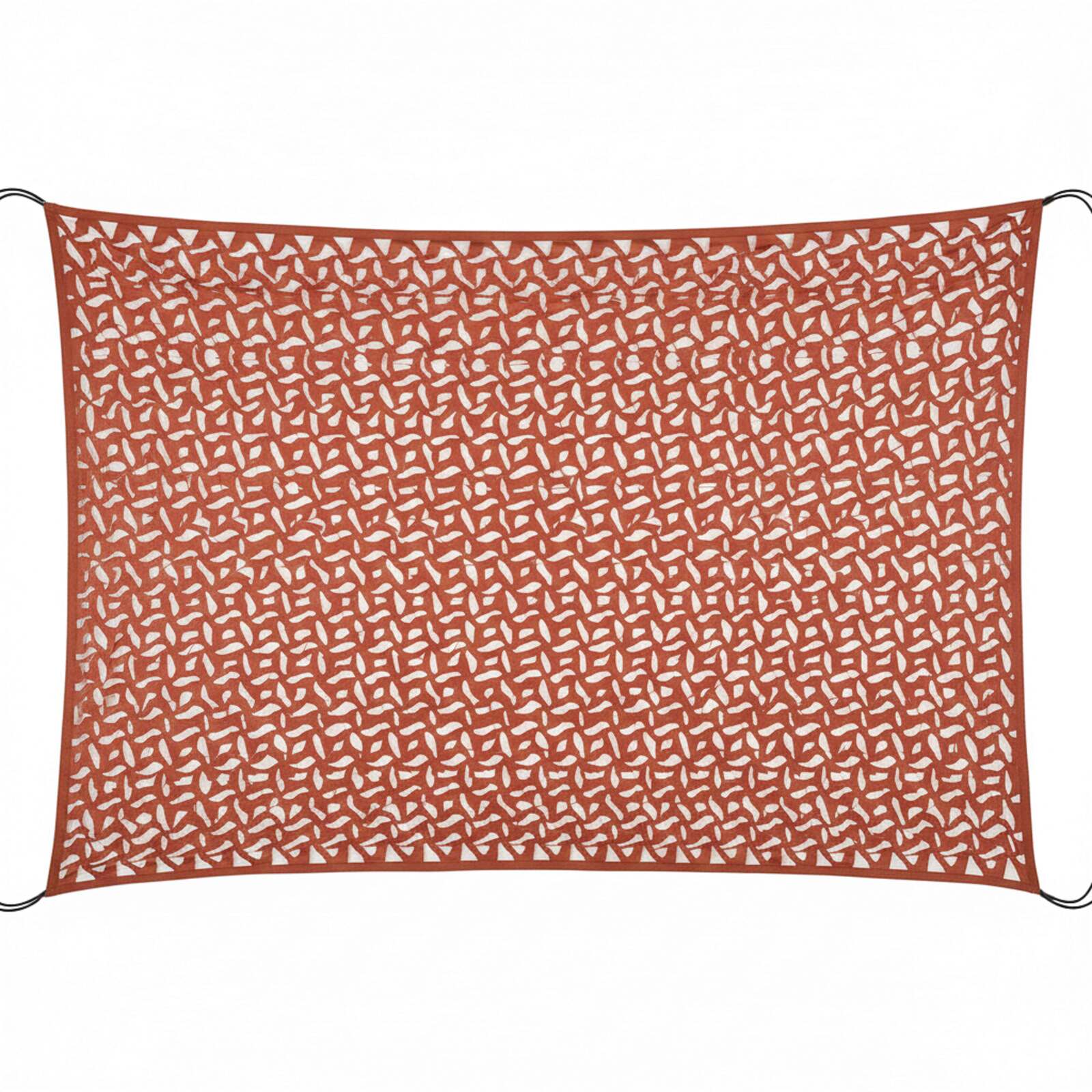 Voile d'ombrage rectangulaire ajourée réversible 4x3 m