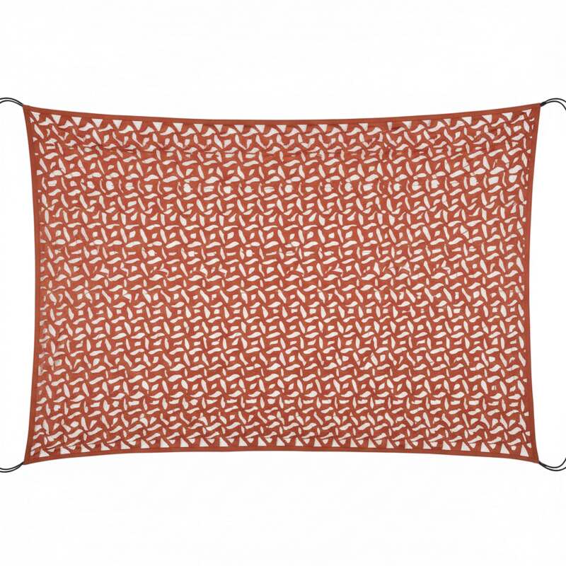 Voile d'ombrage rectangulaire ajourée réversible 4x3 m