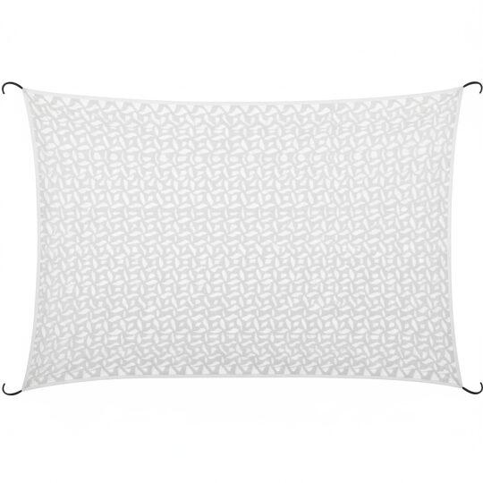 Voile d'ombrage rectangulaire ajourée réversible 4x3 m