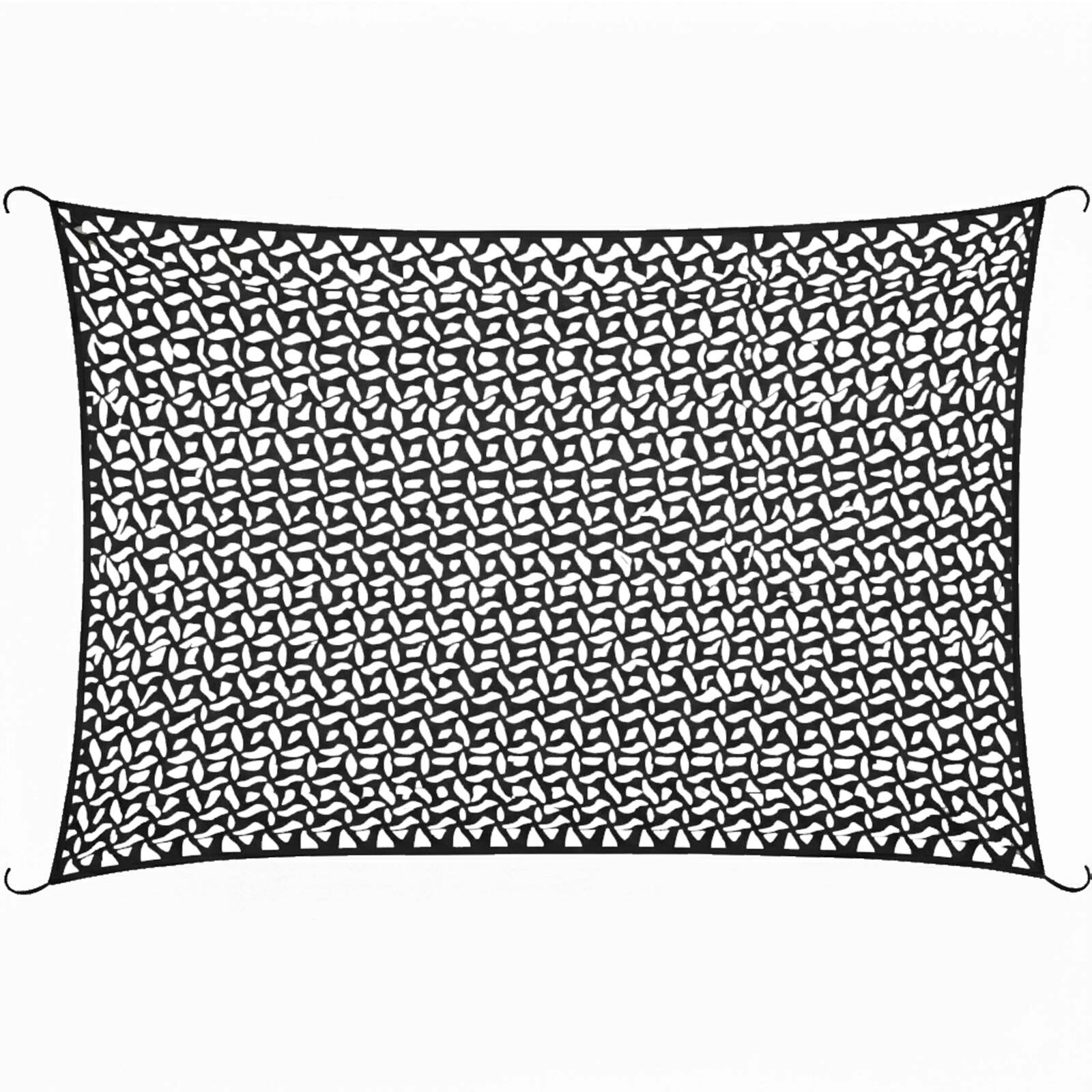 Voile d'ombrage rectangulaire ajourée réversible 4x3 m