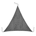 Voile d'ombrage ajourée triangulaire 3,6 x 3,6 x 3,6 m