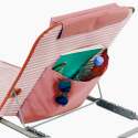 Matelas de plage pliant rayé inclinable 5 positions