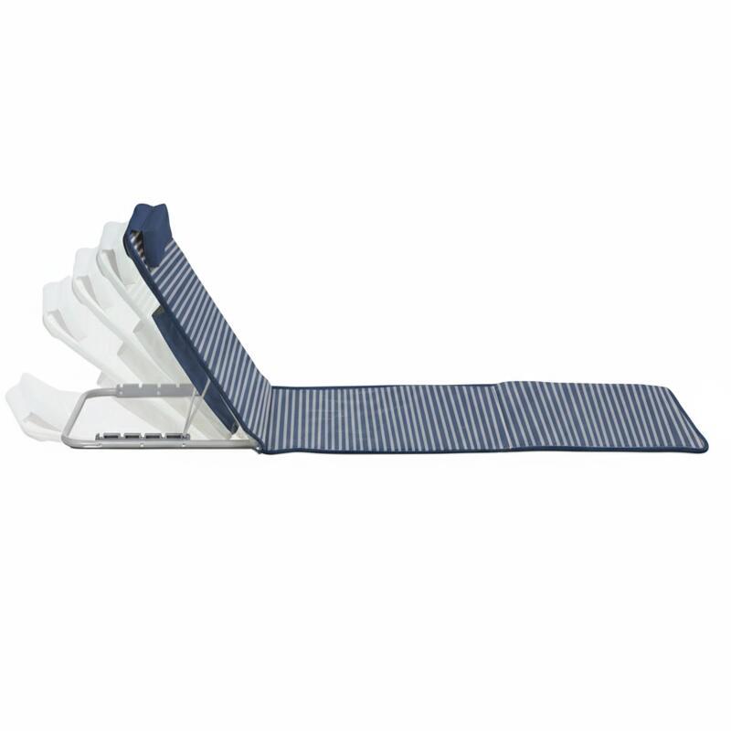 Matelas de plage pliant rayé inclinable 5 positions (5/6)