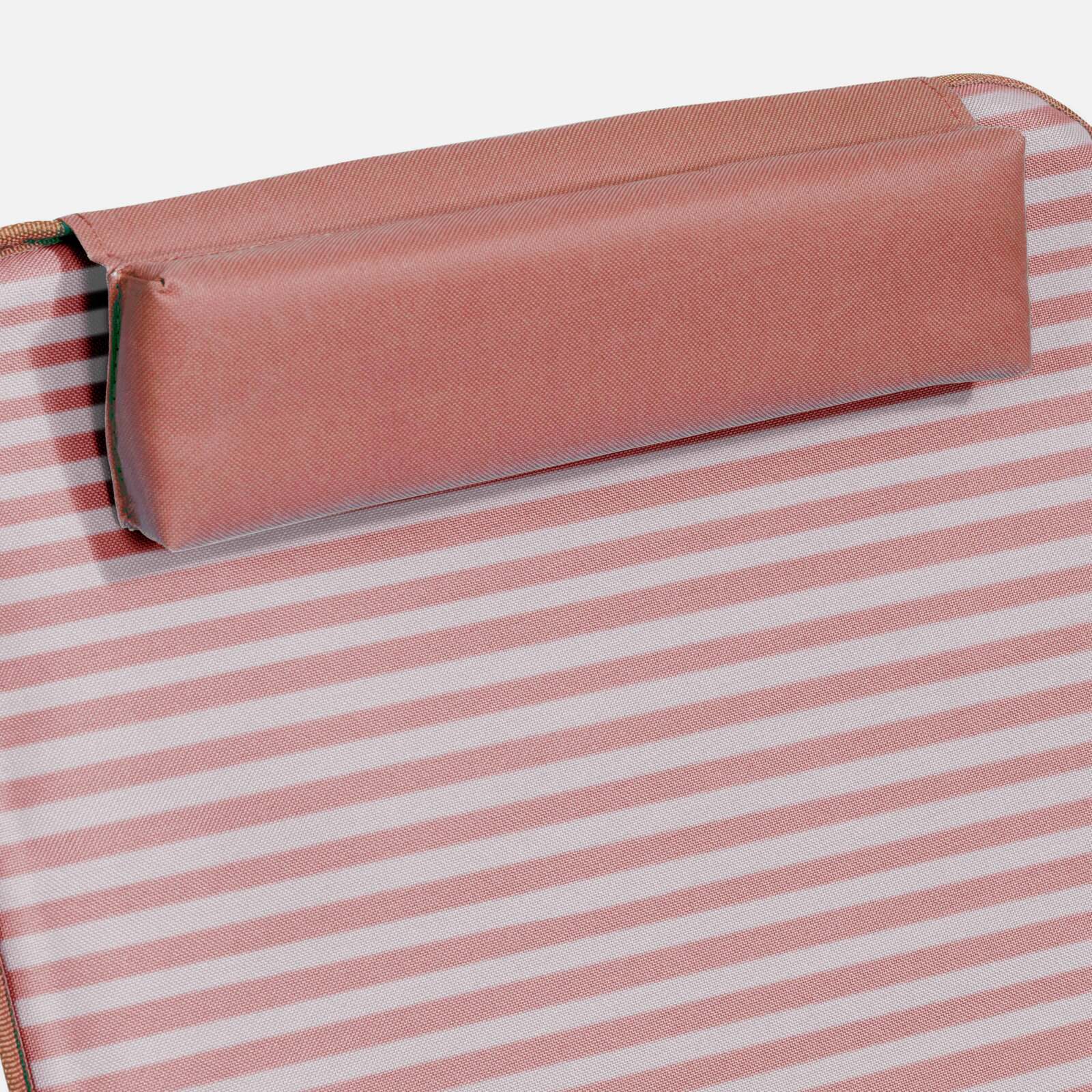 Matelas de plage pliant rayé inclinable 5 positions