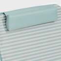 Matelas de plage pliant rayé inclinable 5 positions