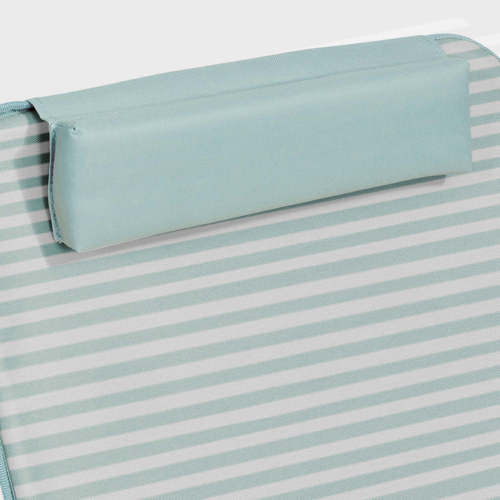 Matelas de plage pliant rayé inclinable 5 positions