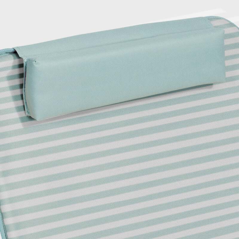 Matelas de plage pliant rayé inclinable 5 positions (3/7)