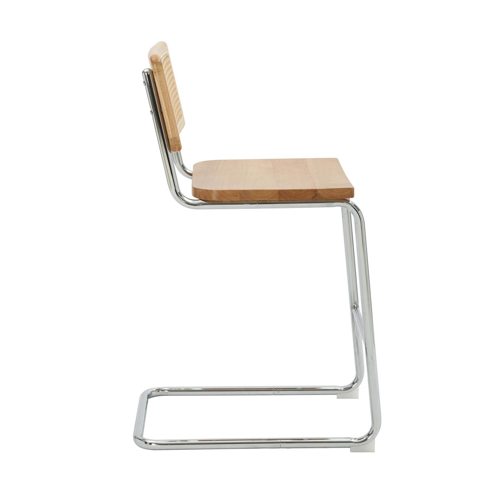 Chaises hautes en bois et métal - Lot de 2 