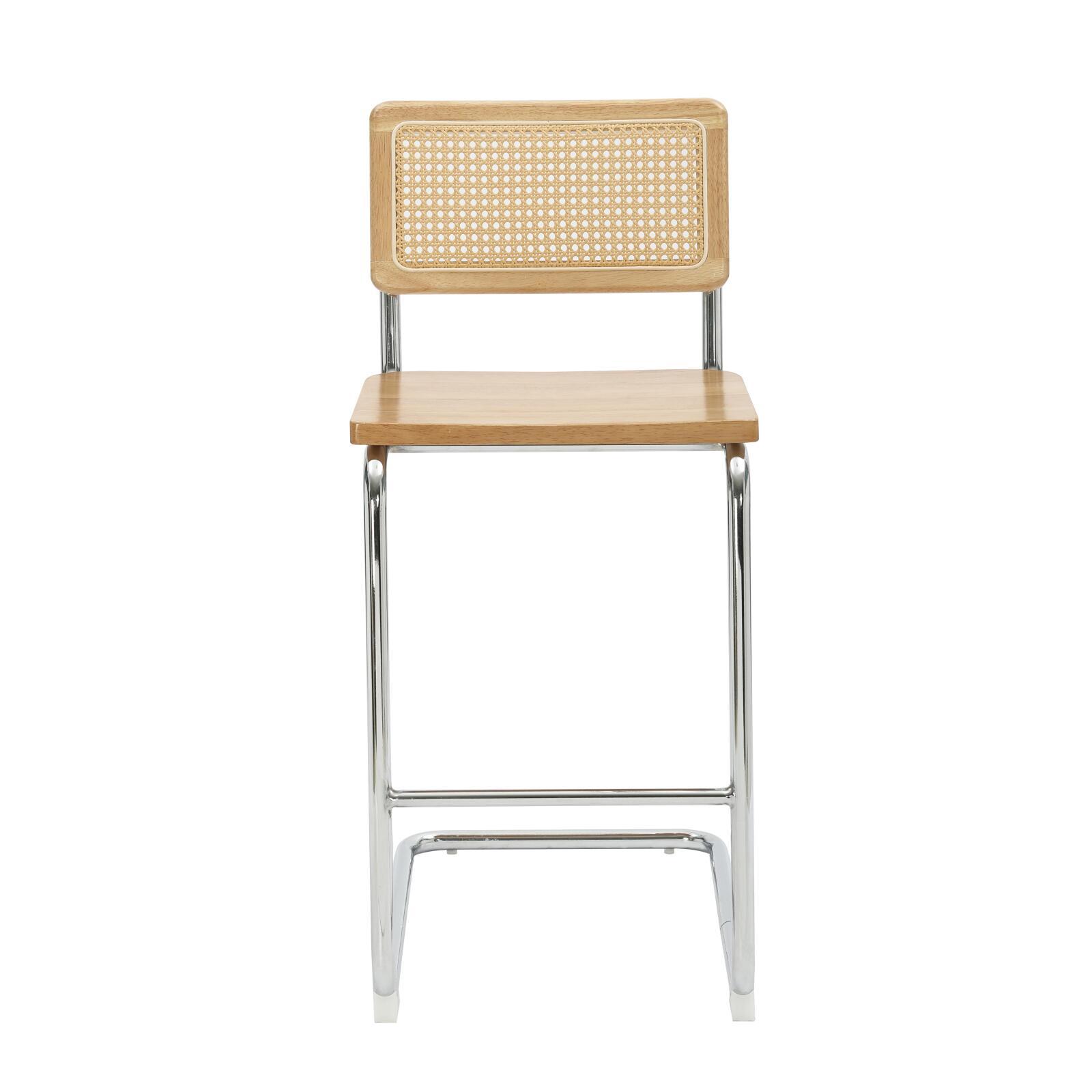 Chaises hautes en bois et métal - Lot de 2 