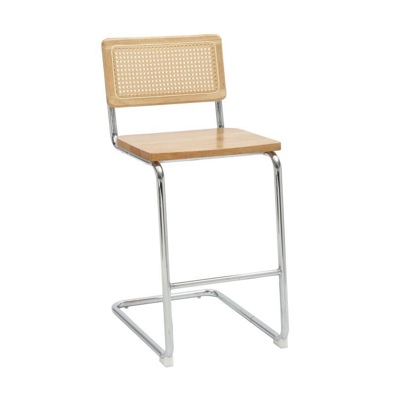 Chaises hautes en bois et métal - Lot de 2 