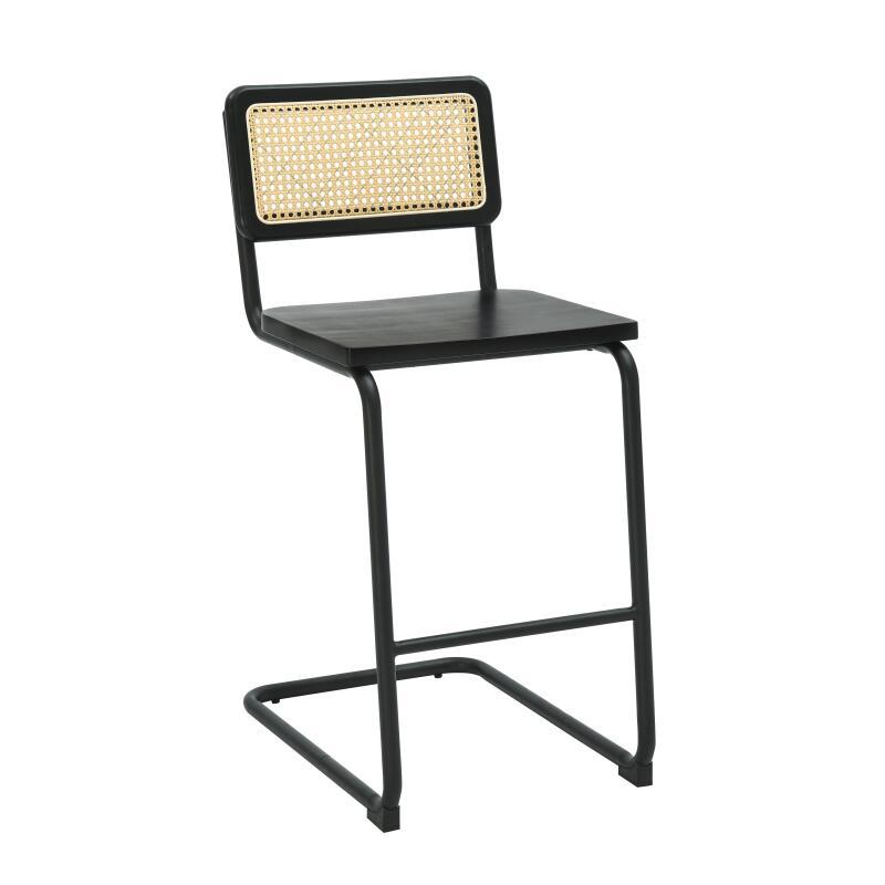 Chaises hautes en bois et métal - Lot de 2 