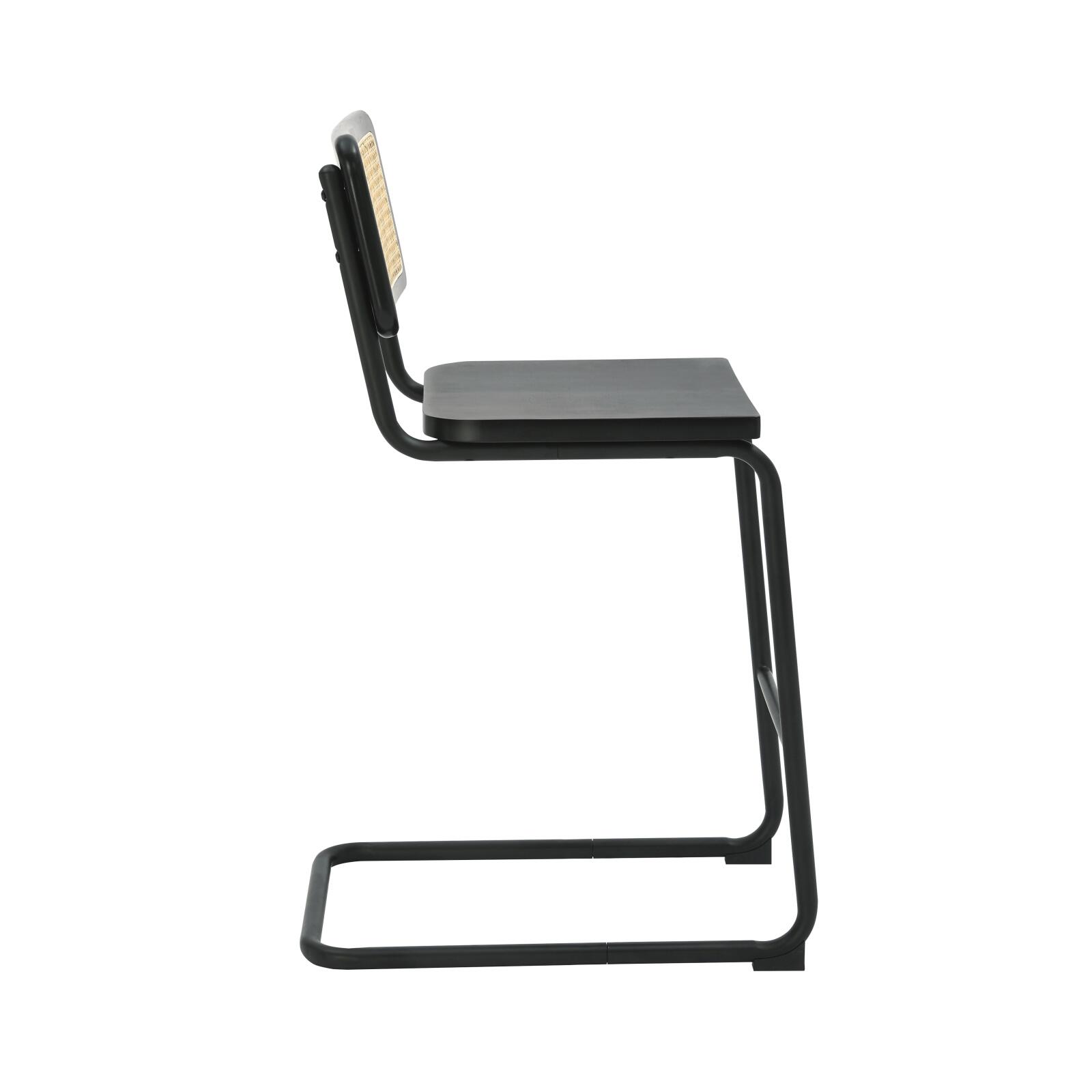 Chaises hautes en bois et métal - Lot de 2 