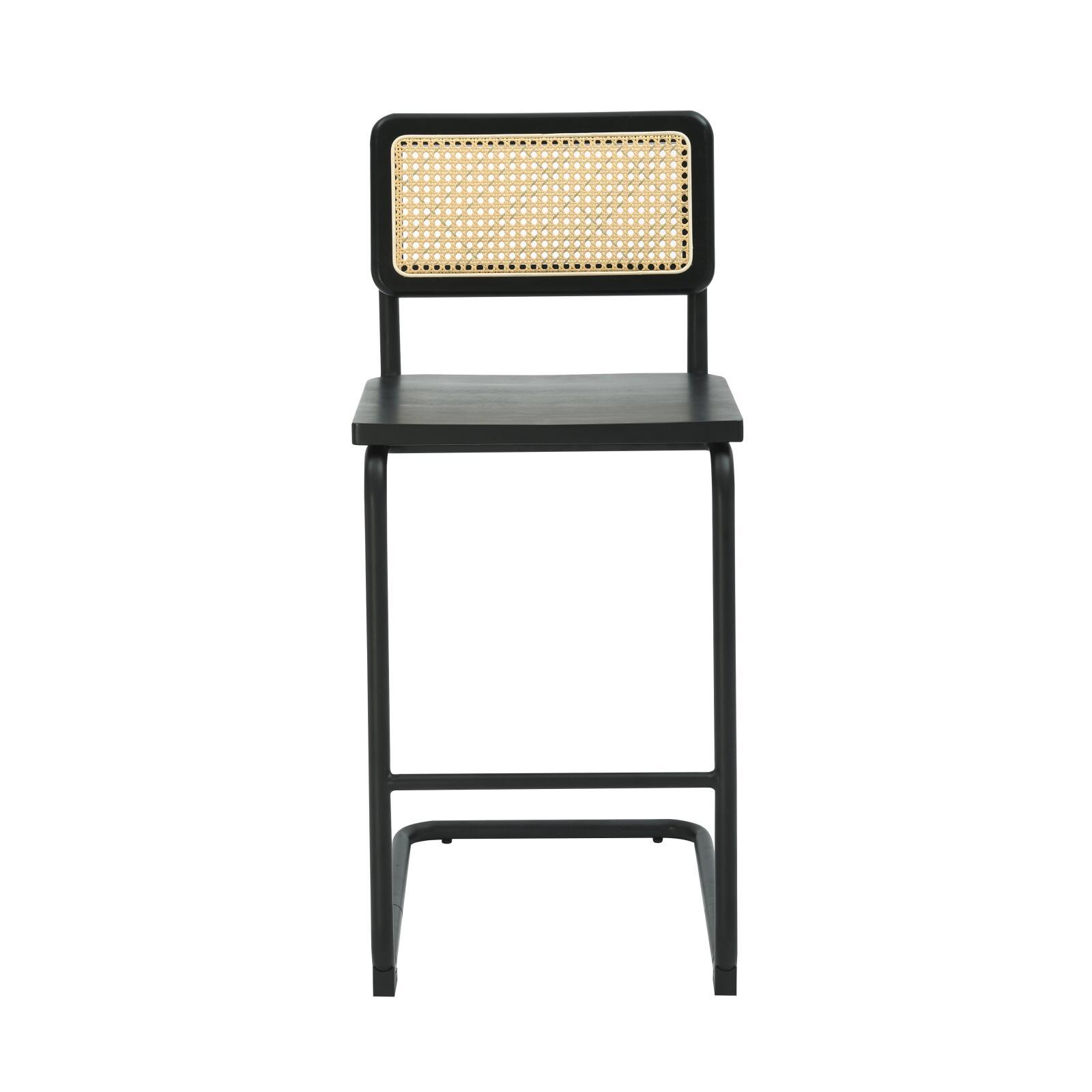 Chaises hautes en bois et métal - Lot de 2 