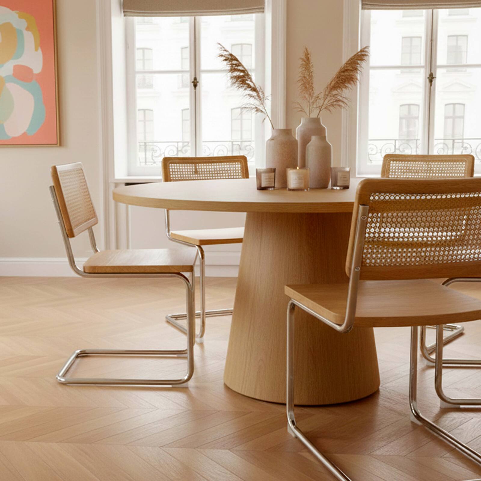 Chaises en bois et métal - Lot de 2 