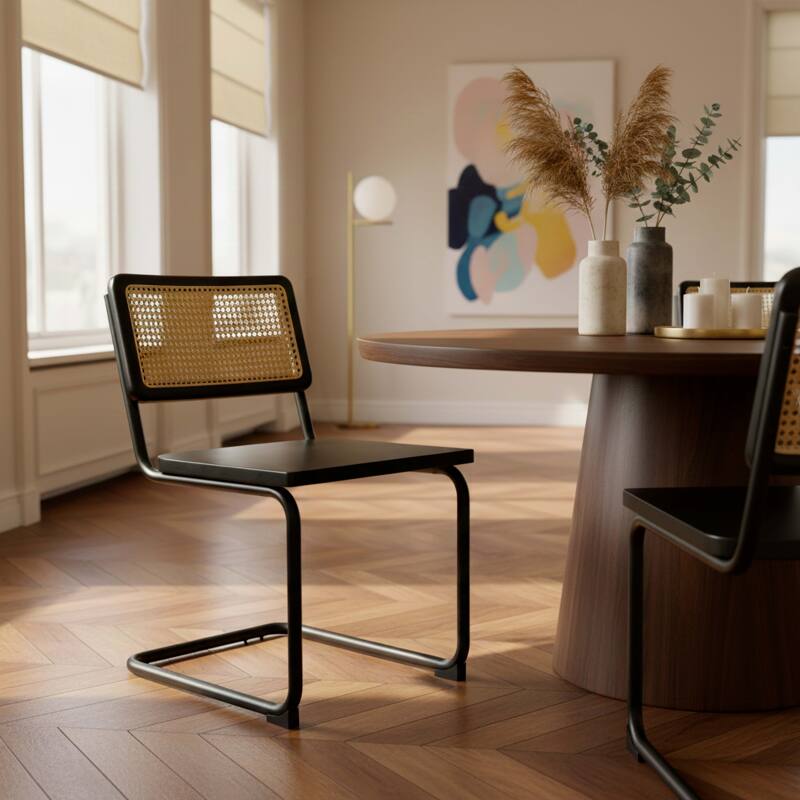 Chaises en bois et métal - Lot de 2  (7/8)