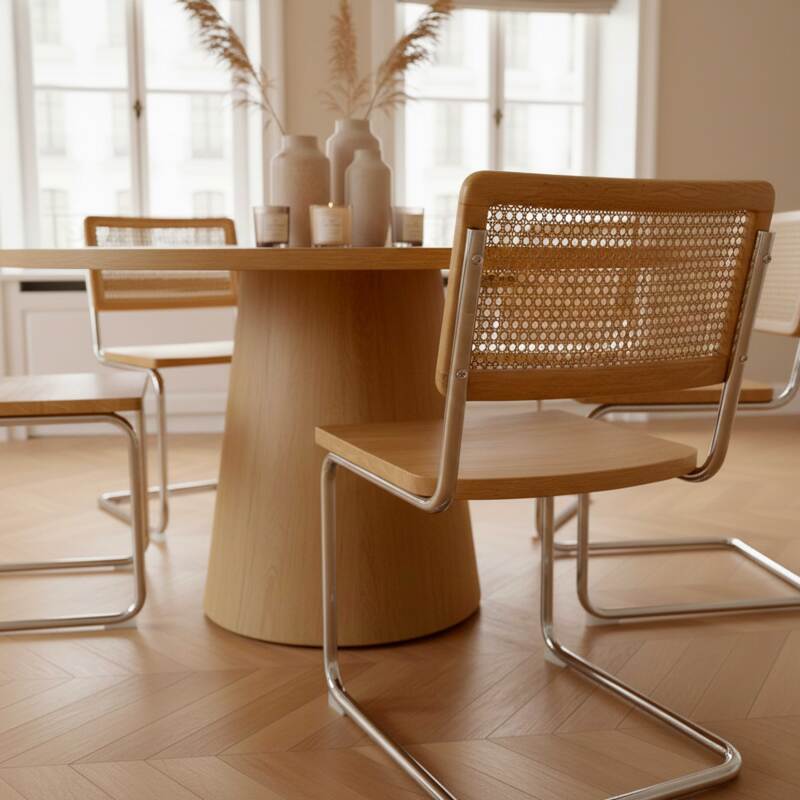 Chaises en bois et métal - Lot de 2  (3/8)