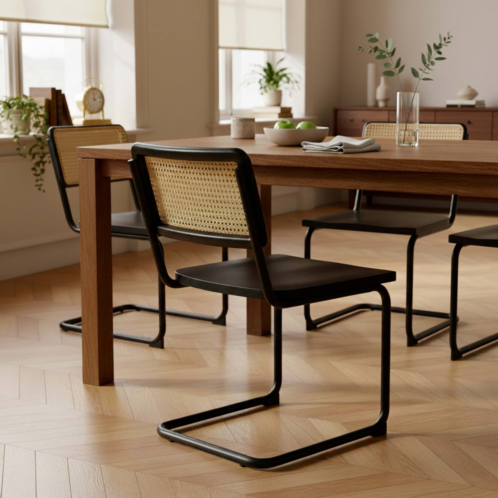 Chaises en bois et métal - Lot de 2 