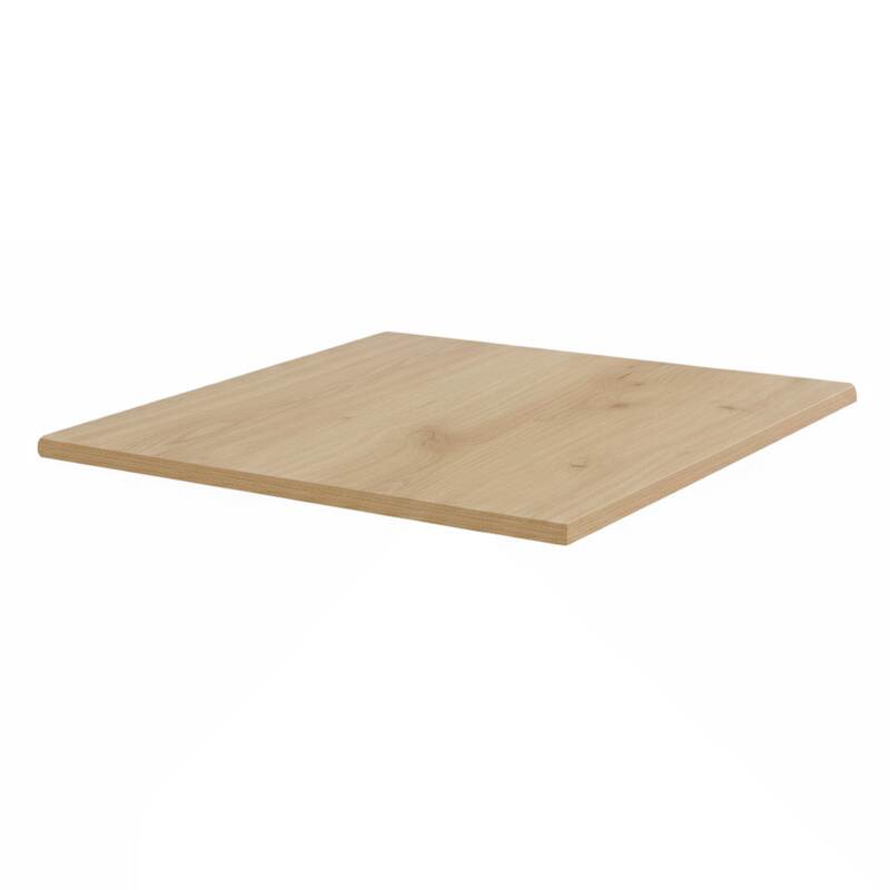 Plateau de table carré stratifié moulé 60 x 60 cm