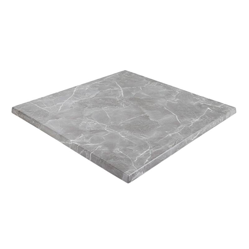 Plateau de table carré stratifié moulé 60 x 60 cm