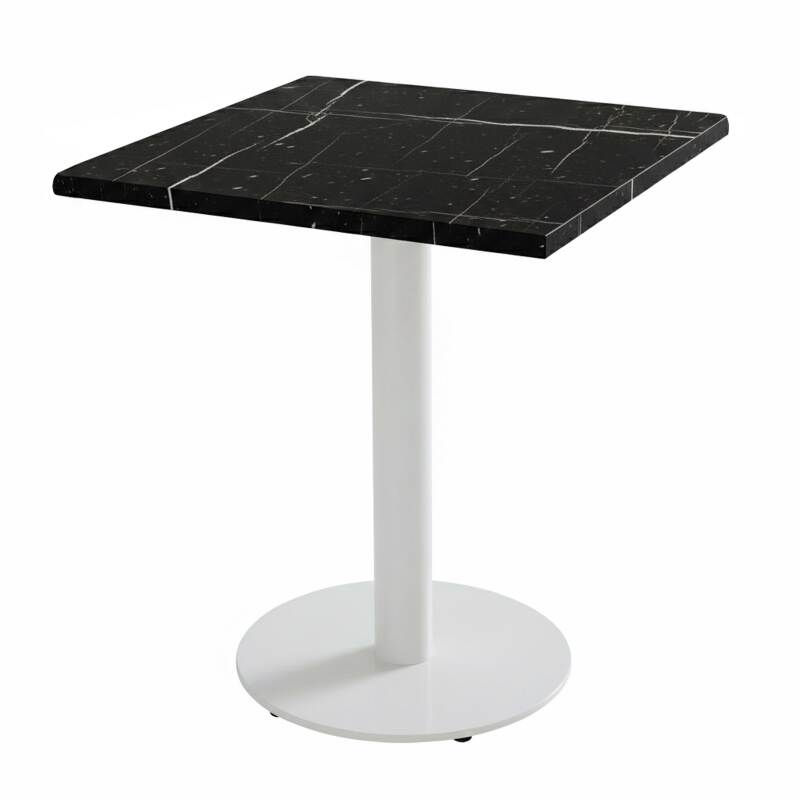 Plateau de table carré stratifié moulé 60 x 60 cm (3/5)