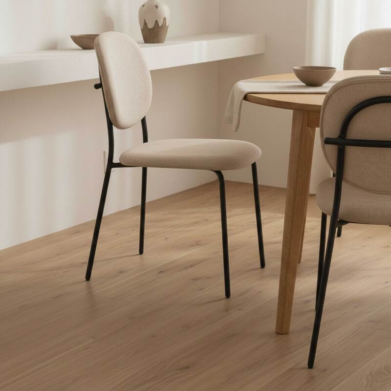 Chaises en tissu et métal - Lot de 2 (2/8)