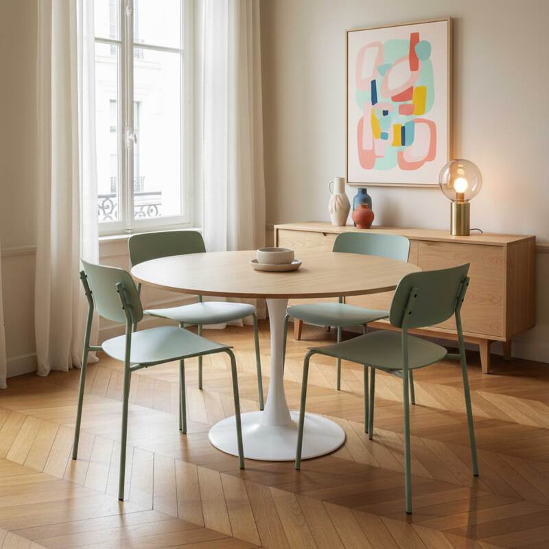 Chaises en plastique et métal - Lot de 2 (7/8)