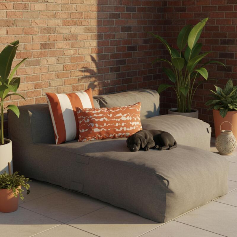 Petits coussins extérieurs rectangulaires pour palette 50 x 30 cm - Lot de 2 (2/4)