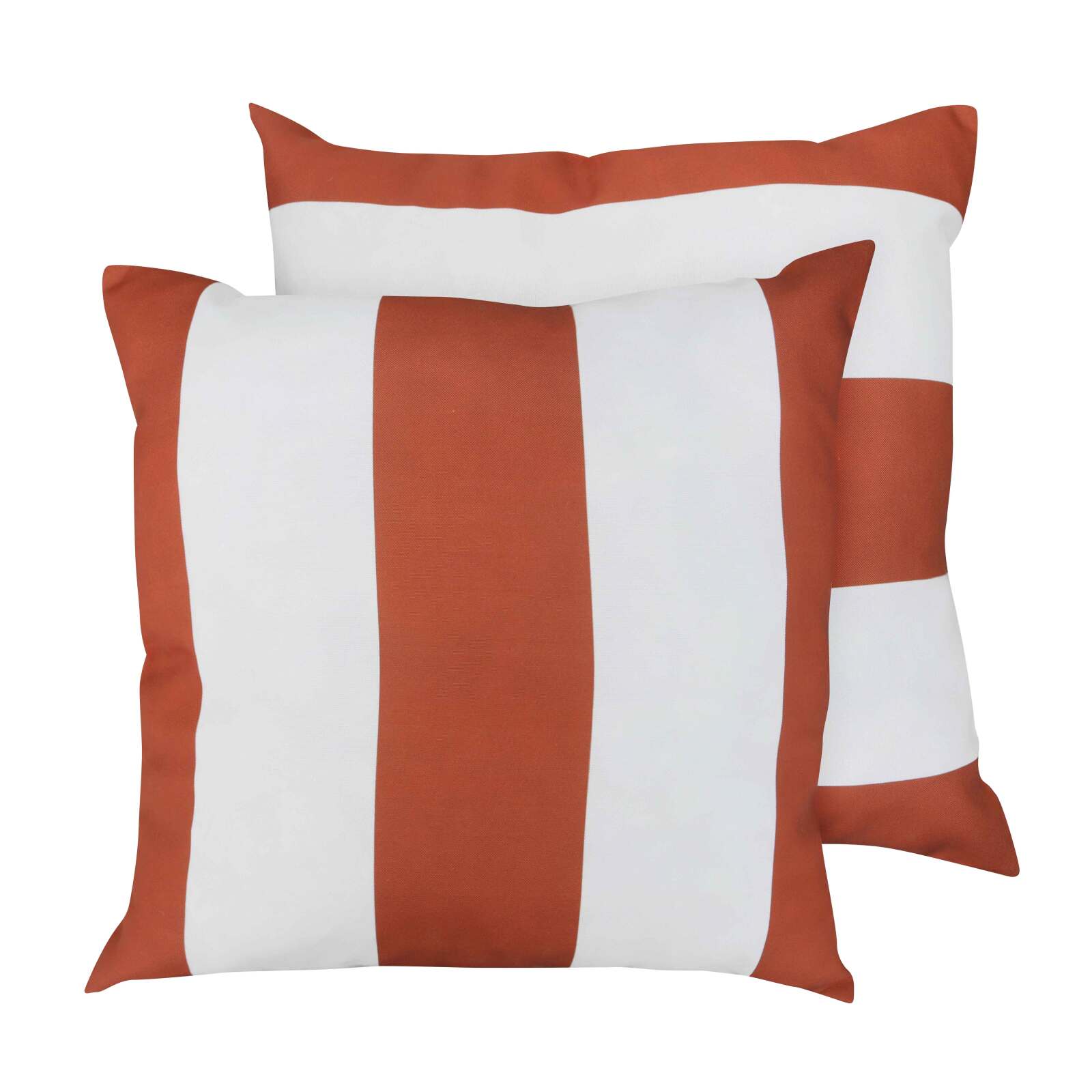 Coussins extérieurs carrés déhoussables 45x45 cm - Lot de 2