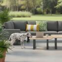 Coussins extérieurs carrés déhoussables 45x45 cm - Lot de 2