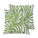 Coussins extérieurs carrés déhoussables 45x45 cm - Lot de 2