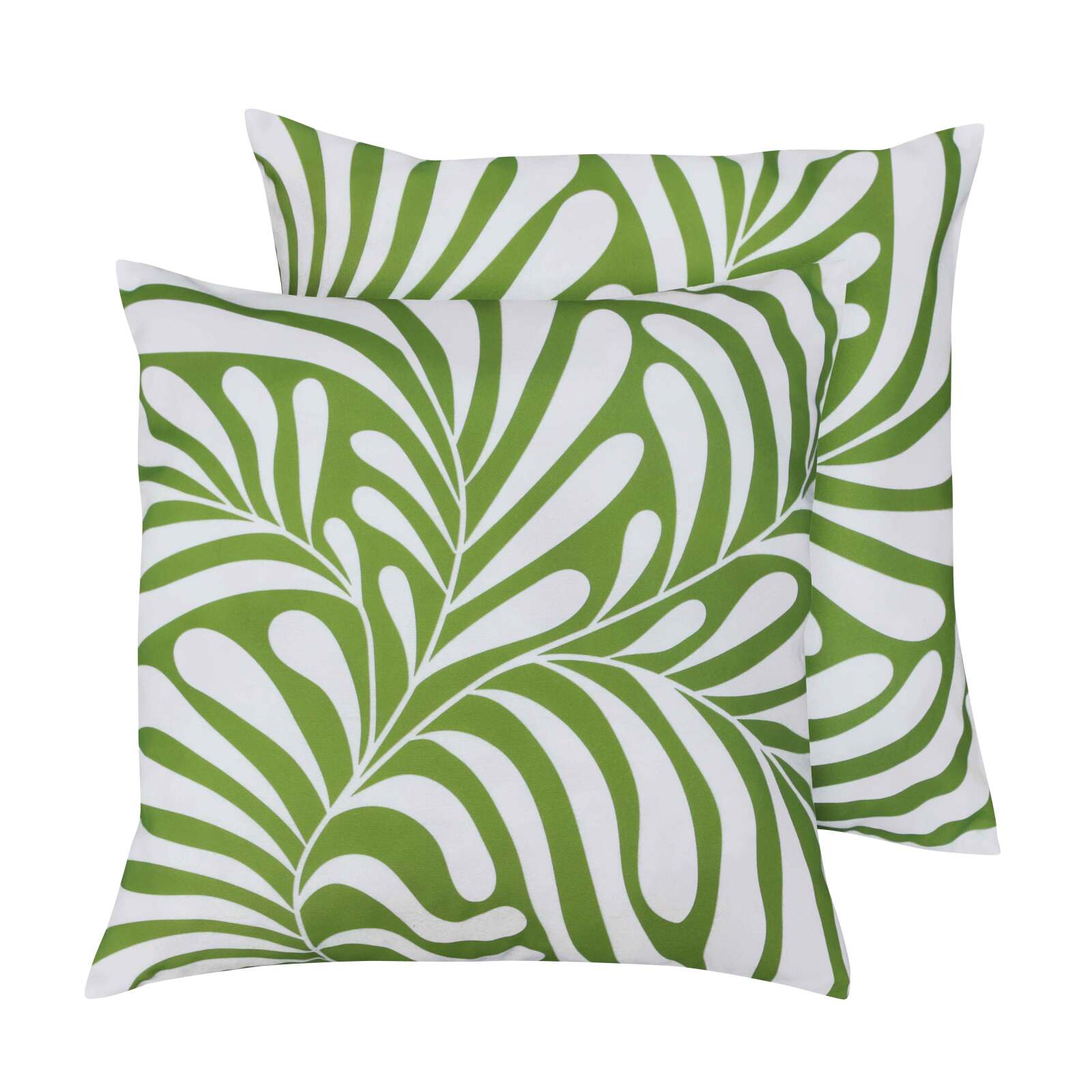 Coussins extérieurs carrés déhoussables 45x45 cm - Lot de 2