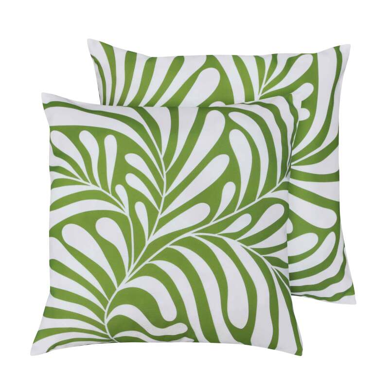 Coussins extérieurs carrés déhoussables 45x45 cm - Lot de 2