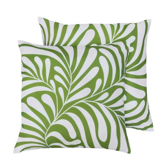Coussins extérieurs carrés déhoussables 45x45 cm - Lot de 2 | Oviala