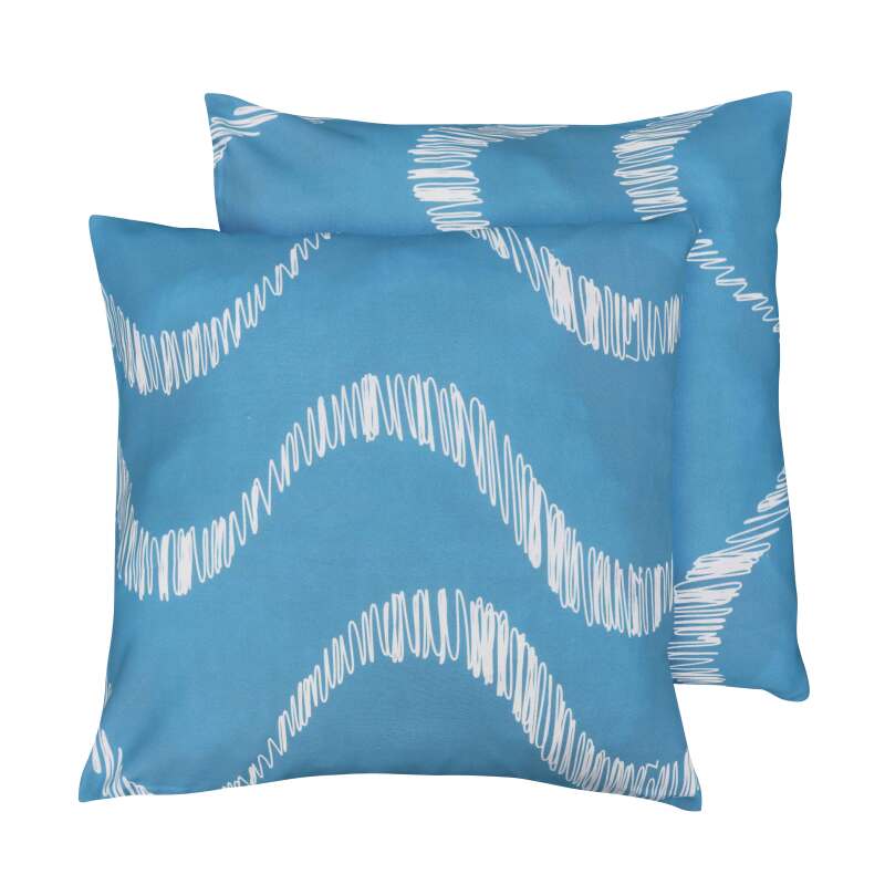 Coussins extérieurs carrés déhoussables 45x45 cm - Lot de 2