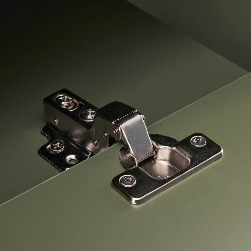 Meuble TV coloré effet lattes 150 cm (6/7)