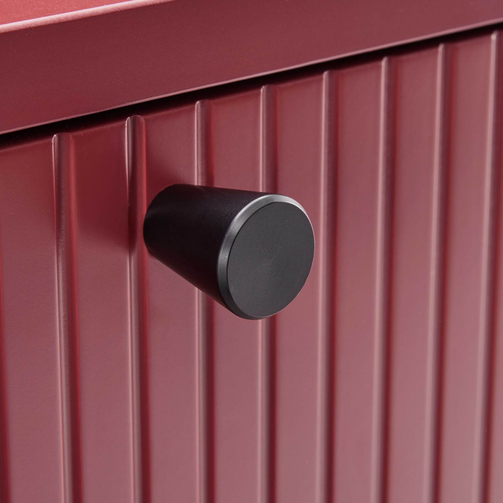 Meuble TV coloré effet lattes 150 cm