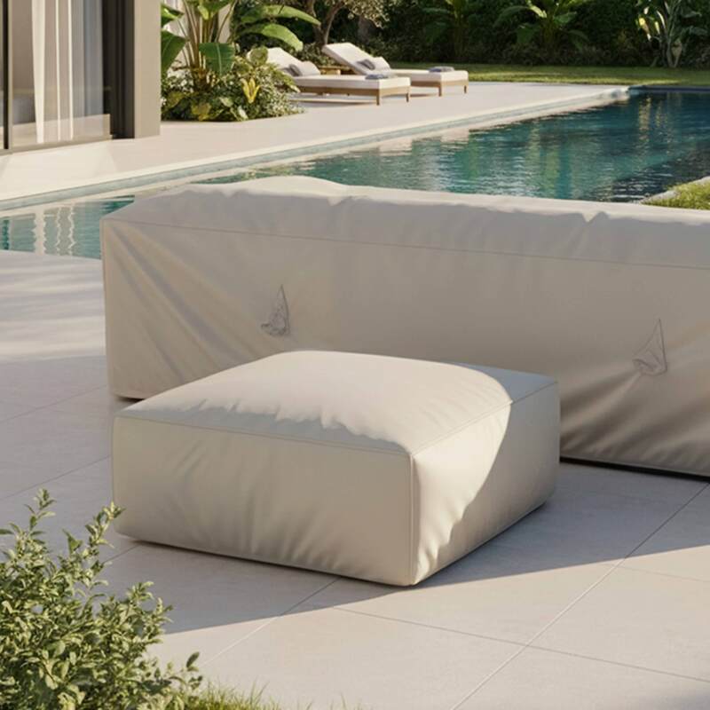 Housse de pouf de salon de jardin modulable MIXI - Ambiance