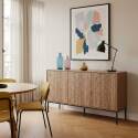 Buffet effet bois 3 portes 147 cm