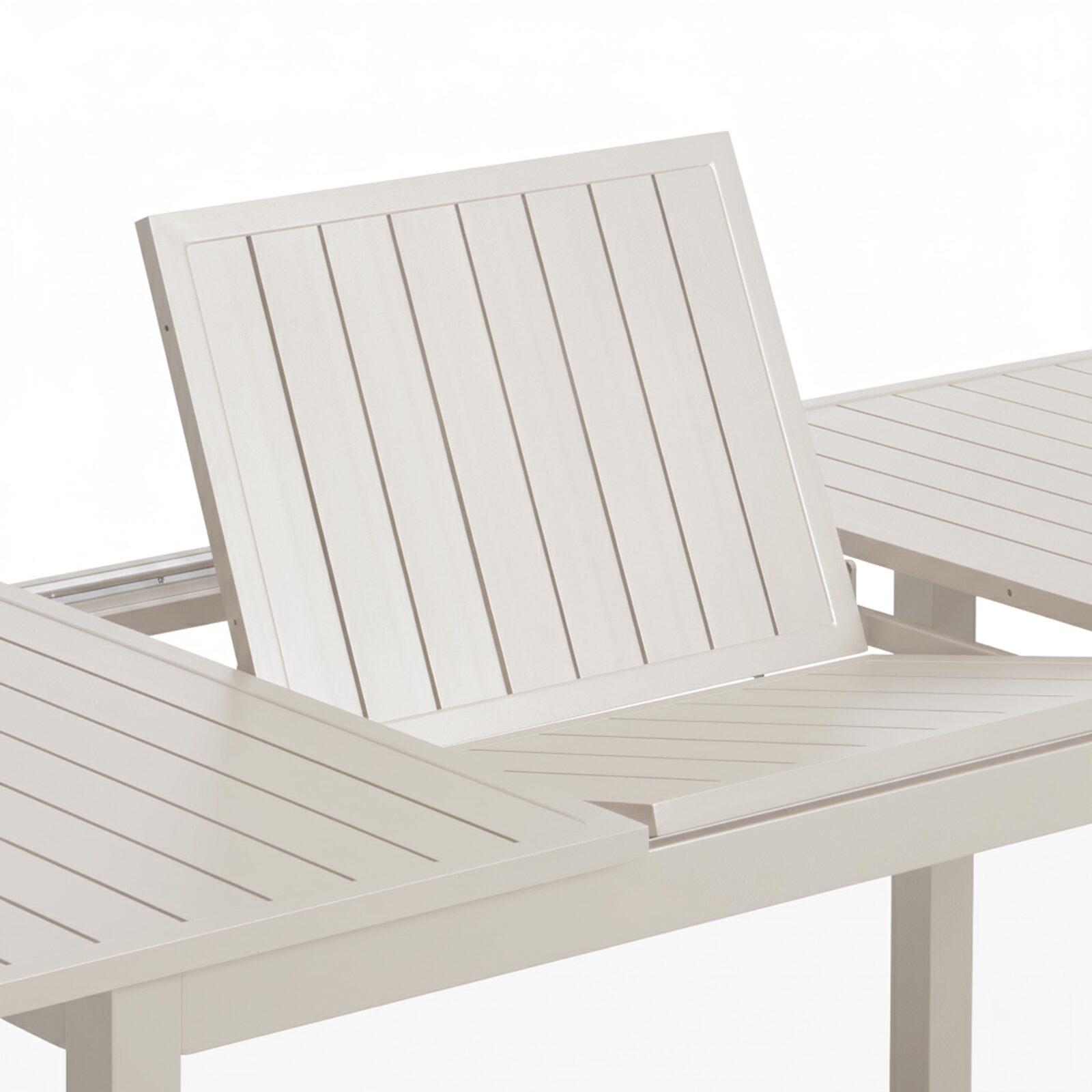 Table de jardin extensible en aluminium 8 à 10 personnes 174/238x100 cm