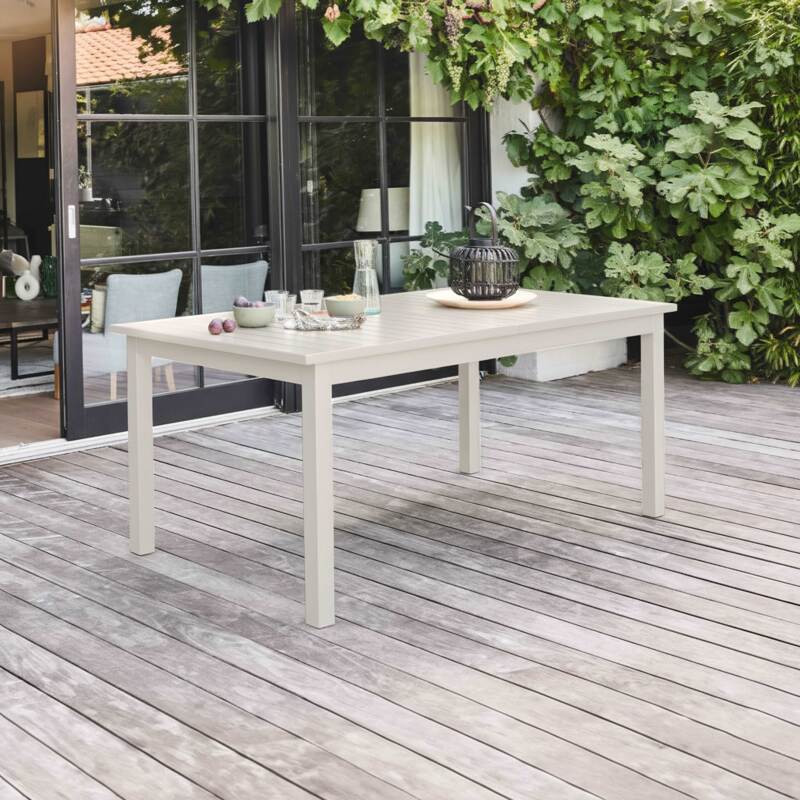 Table de jardin extensible en aluminium 8 à 10 personnes 174/238x100 cm (2/7)