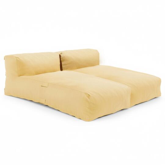 Salon de jardin modulable 2 places avec 2 méridiennes