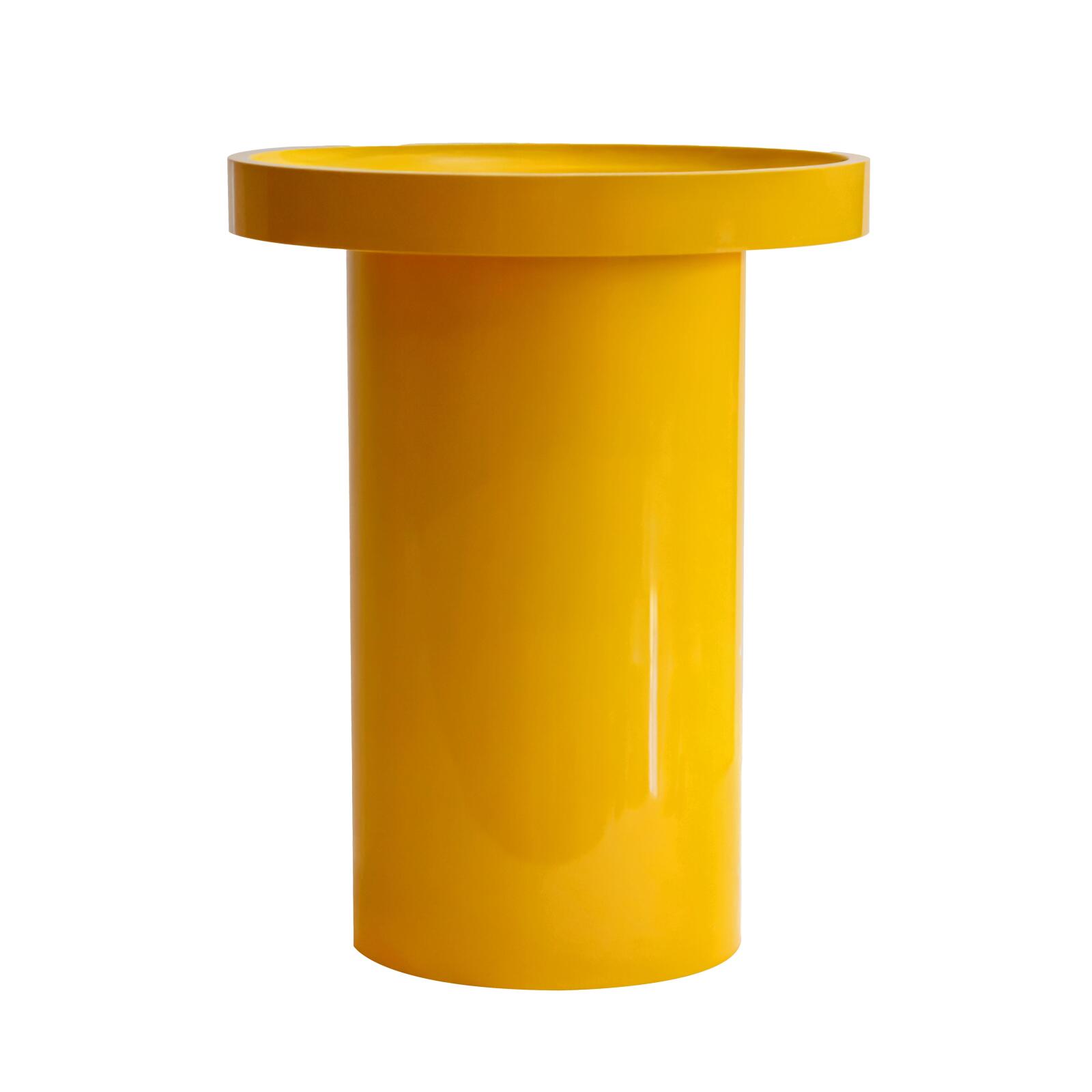 Tables basses gigognes effet laqué ronde Ø70, Ø50 et 40 cm style rétro - Par 3