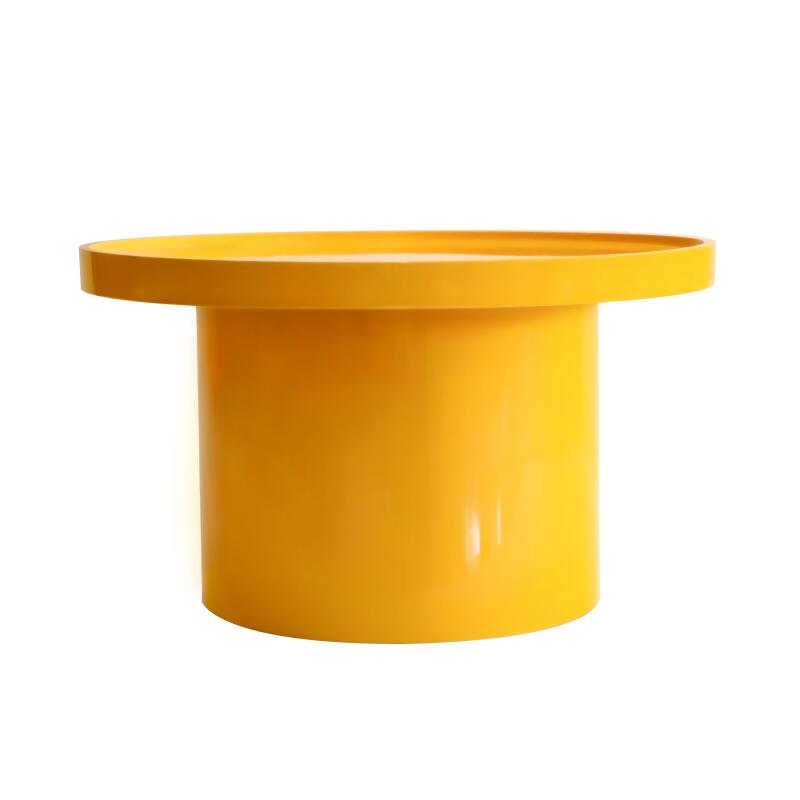 Tables basses gigognes effet laqué ronde Ø70, Ø50 et 40 cm style rétro - Par 3 (3/5)