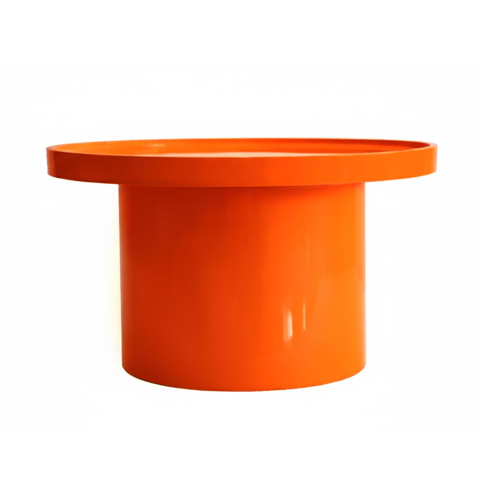 Tables basses gigognes effet laqué ronde Ø70, Ø50 et 40 cm style rétro - Par 3