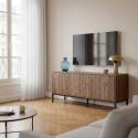 Meuble TV effet bois 120cm
