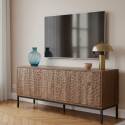 Meuble TV effet bois 120cm
