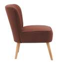 Fauteuils crapaud en tissu et bois - Lot de 2
